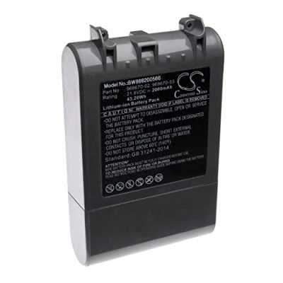 Abbildung von vhbw passend für Dyson V7, V7 Animal, Motorhead vacuum, Staubsauger Akku Li Ion 2000 mAh (21,6 V)