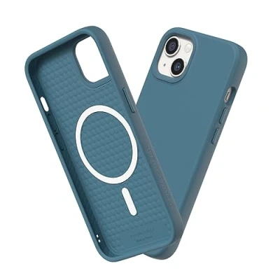 Abbildung von RhinoShield Case kompatibel mit [iPhone 13 Mini] SolidSuit MagSafe Stoßdämpfende &amp; schlanke Schutzhülle Premium Finish 3.5 Meter Fallschutz Ozeanblau