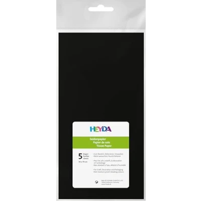 Abbildung von Heyda 203310590 Seidenpapier 50 x 70 cm schwarz