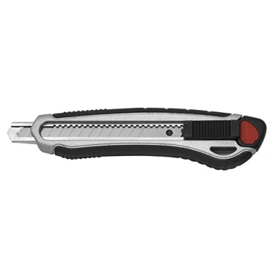 Abbildung von Westcott E 84024 00 Cutter Aluminum Alloy mit Softgrip Griff, Klingenbreite 9 mm, grau/schwarz