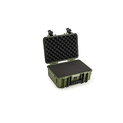 Abbildung von B&amp;W International Transportkoffer Outdoor Typ 4000 Bronze Grün mit Würfelschaum wasserdicht nach IP67 Zertifizierung, staubdicht, bruchsicher und unverwüstlich