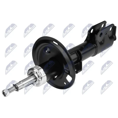 Abbildung von NTY A TY 056 Stoßdämpfer Vorderachse links Gasdruck Zweirohr Federbein oben Stift, unten Schelle TOYOTA: Yaris III Schrägheck (XP13) 1.3, 1.5 Hybrid