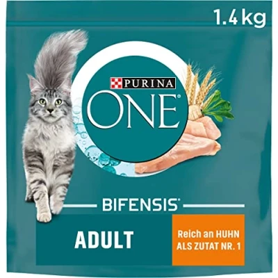 Abbildung von PURINA ONE BIFENSIS Adult Katzenfutter trocken, reich an Huhn, 6er Pack (6 x 1,4kg)