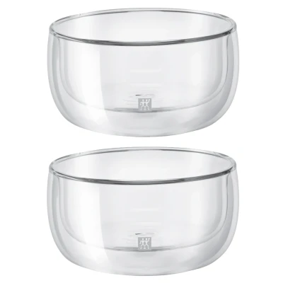Abbildung von Dessertschale ZWILLING Sorrento Doppelwandiges Glas, Dessert, 280 ml / 2 tlg hochwertiges Borosilikatglas, (2 tlg)