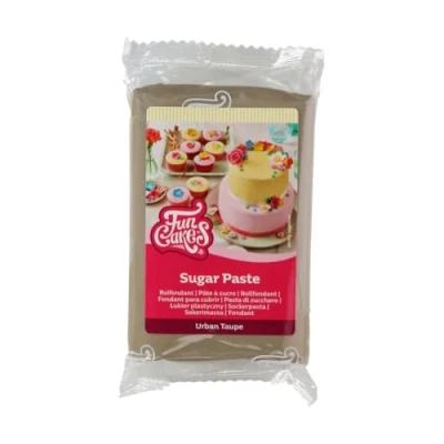 Abbildung von FunCakes Rollfondant Urban Taupe, einfach zu verwenden, glatt, flexibel, weich und geschmeidig, perfekt zum Verzieren von Torten, Halal, Kosher Glutenfrei, 250 g Packung 1