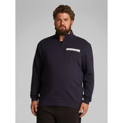 Abbildung von Calvin Klein Big&amp;Tall Sweatshirt &quot;BT NY CHEST BOX LOGO Q ZIP&quot;, in Großen Größen mit Logoprint