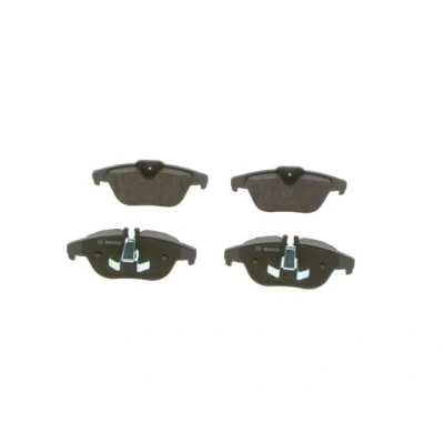 Abbildung von BOSCH 0 986 494 162 Bremsbelagsatz Low Metallic mit Montageanleitung, Anti Quietsch Blech, Kolbenclip MERCEDES BENZ: C Klasse Limousine