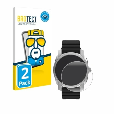 Abbildung von BROTECT 2 Stück Full Cover Schutzfolie für Fossil Gen 6 Hybrid Machine (45mm) Screen Displayschutz Folie [3D Curved, Kristall Klar]