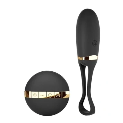 Abbildung von Marc Dorcel Secret Delight Fernbedienung Vaginal Ei Schwarz amp; Gold