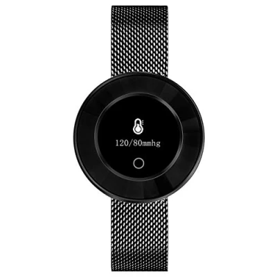Abbildung von Fitnesstracker für Damen mit Herzfrequenz Blutdruck Sauerstoff Schrittzähler Smartwatch Armband Uhr Schwarz 9705 7