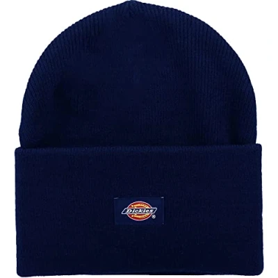 Abbildung von Dickies, Unisex, Umgeschlagene Acryl Beanie Mütze, NIEDERSCHWARZ, OS