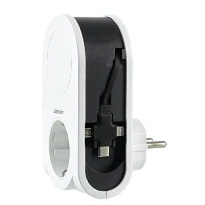 Abbildung von Adapter 3 USB Stecker + 1 A Steckdose 16 250 V SIMON