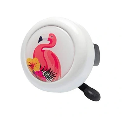 Abbildung von Gottstein &amp; Libischer Unisex Erwachsene Flamingo Motivglocke, Weiß, Ø55mm