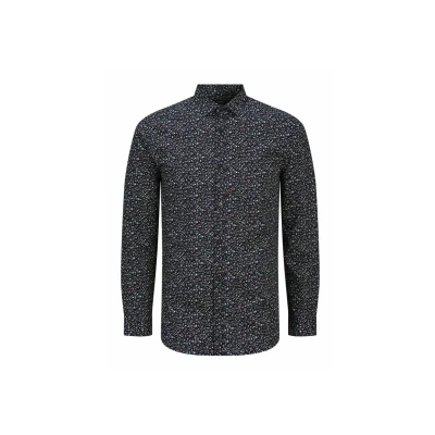 Abbildung von JACK &amp; Jones Premium Oberhemd SLIM FIT Hemd, Herren, Größe: Small, Night sky