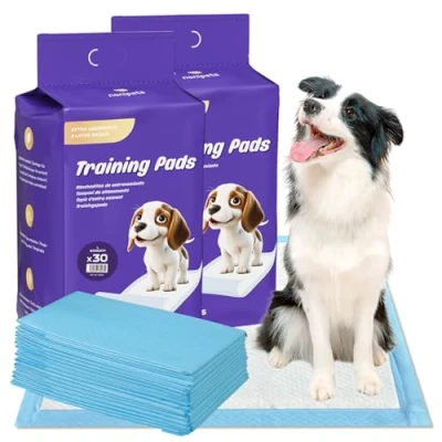 Abbildung von NANIPETS Hundematte Trainingspad für Hunde Welpenunterlagen, Superabsorbierendes &amp; Auslaufsichere Wickelunterlagen, 60 x cm Extra Große, Dicke Pet Pads, Packung mit