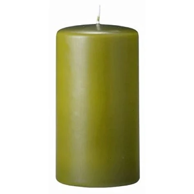 Abbildung von 4er Adventskerzen, Adventskranz Kerzen Set Scottish Grün 12 x 6 cm