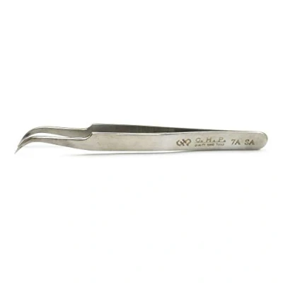 Abbildung von Hakko. CHP 7 sa Edelstahl antimagnetisch Präzisions Pinzette mit very fine Point gebogenen Spitzen, 41/2 Länge Limited Edition