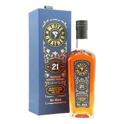 Abbildung von White Heather 21 Years Old Blended Scotch Whisky 48% Vol. 0,7l in Geschenkbox