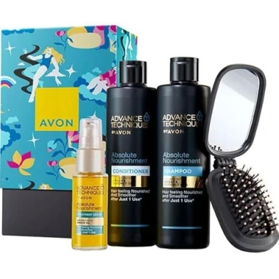 Abbildung von AVON Advance Techniques Marokkanisches Arganöl Haarpflege Geschenkset