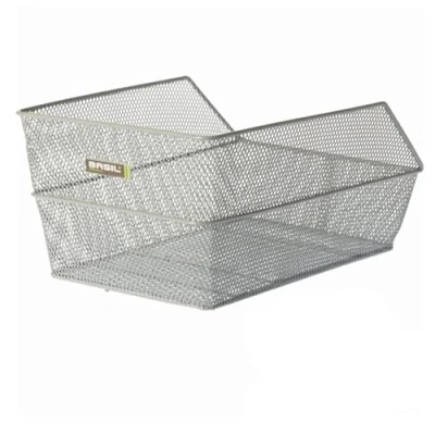 Abbildung von Fahrradkorb Für Gepäckträger Basil Cento 45 X 31 21 Cm Silber