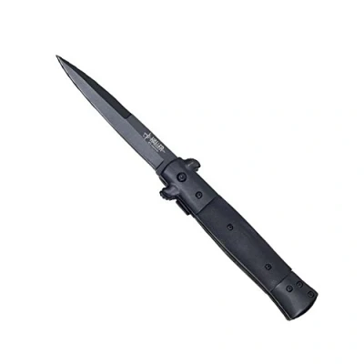 Abbildung von Haller Messer Taschenmesser Stiletto Form Micarta Liner Lock Clip Zweihand