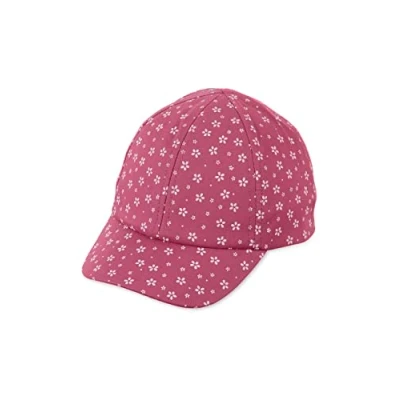 Abbildung von Sterntaler Baby Mädchen Cap Baseball Blumen Cap, Kinder Basecap, Kindermütze aus Baumwolle pink, 45