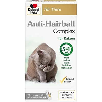 Abbildung von Doppelherz für Tiere Anti Hairball Compl 25X10 g