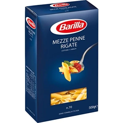 Abbildung von 10x Pasta Mezze Penne Rigate nr. 70, 100% italienisch Nudeln 500 g pack + Italian Gourmet polpa 400g