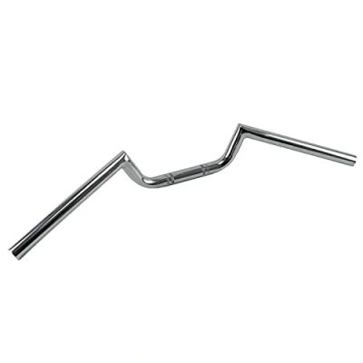 Abbildung von Motorradlenker,Lenker Motorrad 22mm Lenker Typ M Dragleiste Vintage Fahrrad Cafer Racer Tracker Chopper Bobber Cruiser Lenkrad Griff Bars(Chrome)