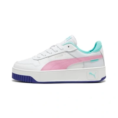 Abbildung von Puma Carina Street JR Unisex Sneaker low für Kinder, Größe: 38.5, White/mauved out/mint Schuhe