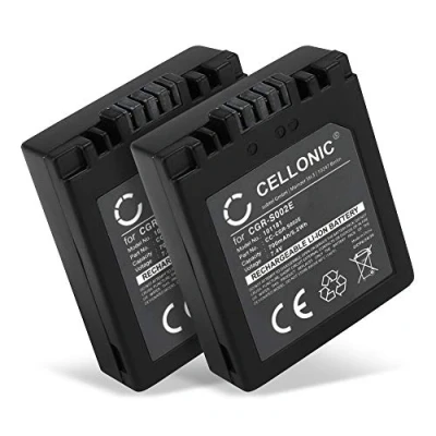 Abbildung von CELLONIC 2X CGA S002e CGR S002 DMW BM7 Akku kompatibel mit Panasonic Lumix DMC FZ20, FZ5, FZ10, FZ3, FC20, FZ4 7.2V 7.4V 700mAh