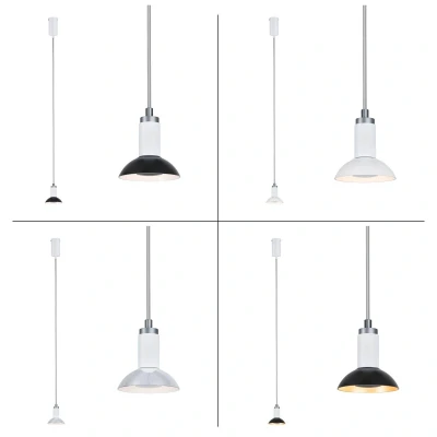 Abbildung von Paulmann 79522 Neordic Pendelleuchte Runa max. 20 W dimmbar Weiß, Grau Wohnzimmer Metall Beleuchtungssystem GU10