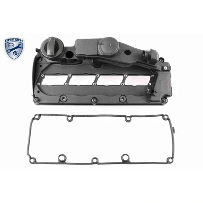 Abbildung von VAICO V10 5524 Zylinderkopfhaube mit Ventildeckeldichtung Schrauben, Entlüfterventil, Verschlussdeckel AUDI: A4 B8 Avant, Q5