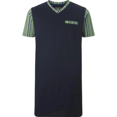 Abbildung von Jan Vanderstorm Herren Nachthemd Hidolf dunkelblau 3XL (XXXL) 64/66