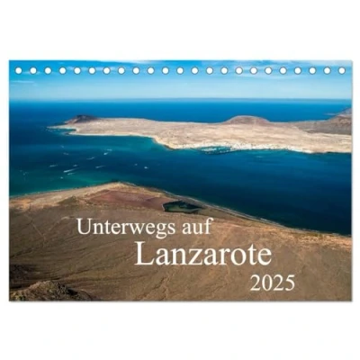 Abbildung von Unterwegs auf Lanzarote (Tischkalender 2025 DIN A5 quer), CALVENDO Monatskalender