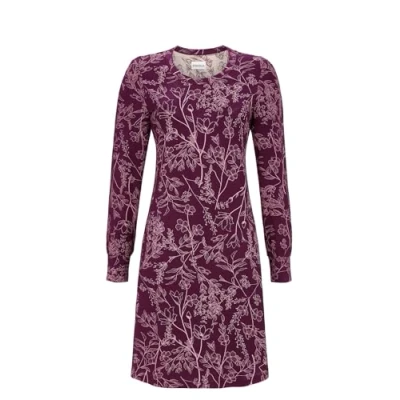Abbildung von Ringella Sleepshirt mit Floraldessin Farbe Purple Wine, Größe 50