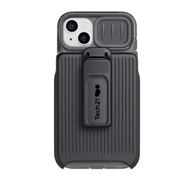 Abbildung von tech21 iPhone 14 Plus Evo Max kompatibel mit MagSafe® langlebige, stoßdämpfende und robuste Handyhülle Holster 6 m FlexShock Multi Drop Schutz