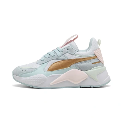 Abbildung von Puma RS X Metallic Sneakers Teenager Schuhe Für Damen Kinder White/Sea Glass Größe: 36