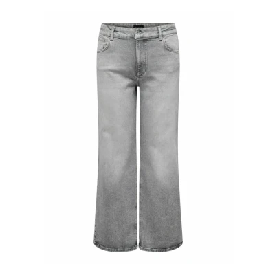 Abbildung von ONLY Carmakoma MIT WEIT HOHE Taille Weiter Schnitt Wide Leg, Damen, Größe: 46x32, Grey denim