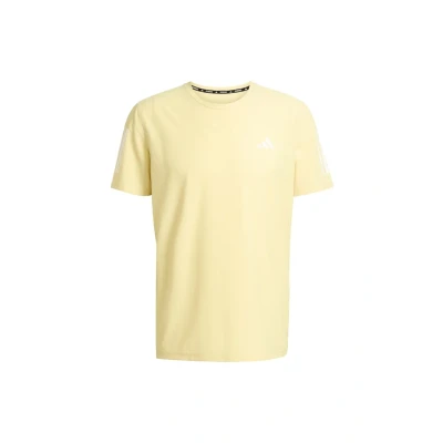 Abbildung von adidas Herren Own The Run Tee, Powder Yellow, XL