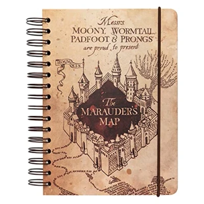 Abbildung von Grupo Erik Bullet Journal Notizbuch Harry Potter die Karte des Rumtreibers Hard Cover Notizblock A5 Ringbuch Tagebuch für Erwachsene und Kinder Ofizieller Fanartikel