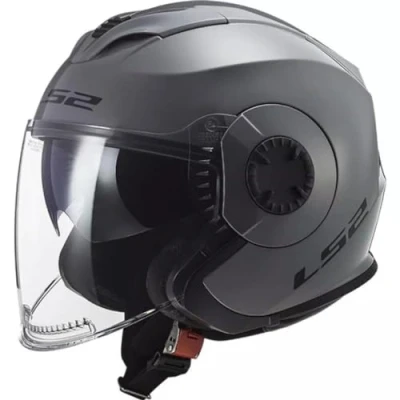 Abbildung von LS2 Herren Rückseite Motorradhelm, Nardo Grau, XS