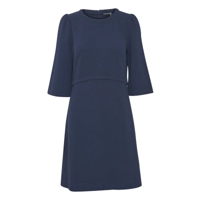 Abbildung von Fransa Strickkleid, Damen, Größe: Large, Navy blazer