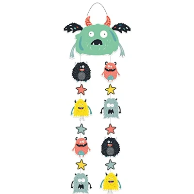 Abbildung von Folat 68300 Hängedeko Monster Bash 30x85 cm, Mehrfarben, 30 x 85 cm