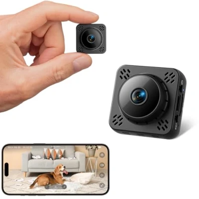 Abbildung von Bionadro Mini Kamera Überwachung Innen Überwachungskamera mit Magnet Kostenloser Cloud Speicher,HD Live Übertragung Handy WLAN, MicroSD Speicherung, Bewegungserkennung &amp; Nachtsicht