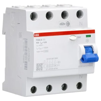 Abbildung von ABB F200 RCCB, 4 polig, 63A, 300mA Typ A 230V ac