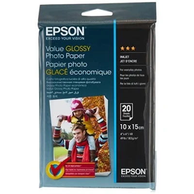 Abbildung von Epson C13S400037 Fotopapier, 20 Blatt, 10 x 15 cm, One size