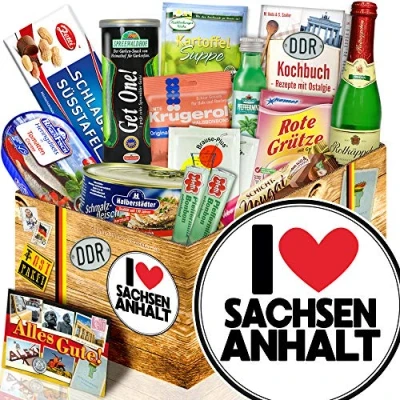 Abbildung von I Love Sachsen Anhalt ++ DDR Spezialitäten Set Geschenkbox