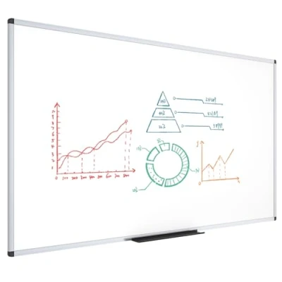 Abbildung von VIZ PRO Whiteboard mit Alurahmen, magnetisch 180 x 120 cm