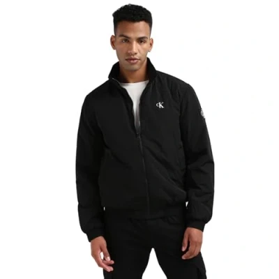 Abbildung von Calvin Klein Jeans Padded Harrington Leichte Jacke, Herren, Größe: XS, Black
